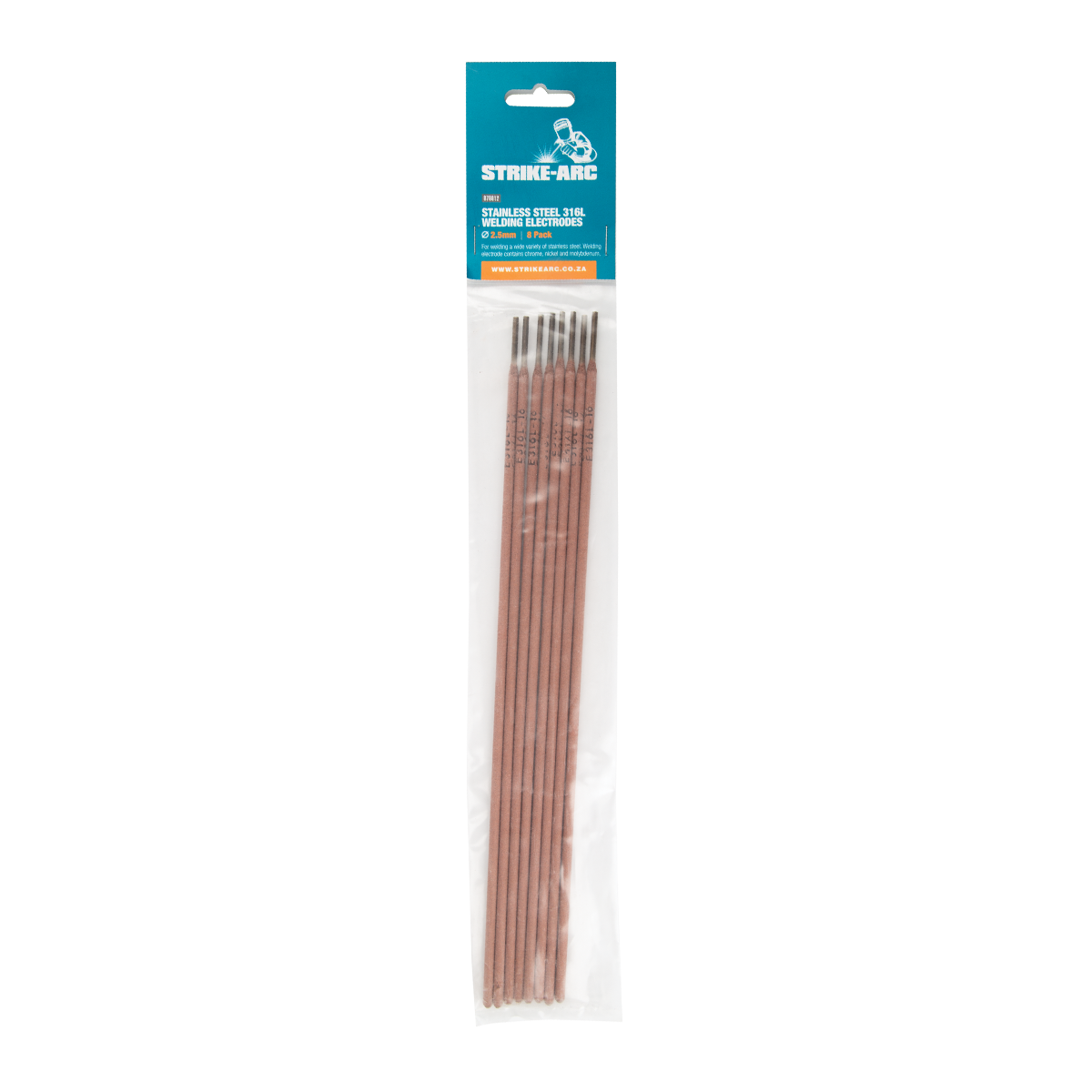 WELDING ROD STAINLESS ST 316L 2.50MM 8 PACK