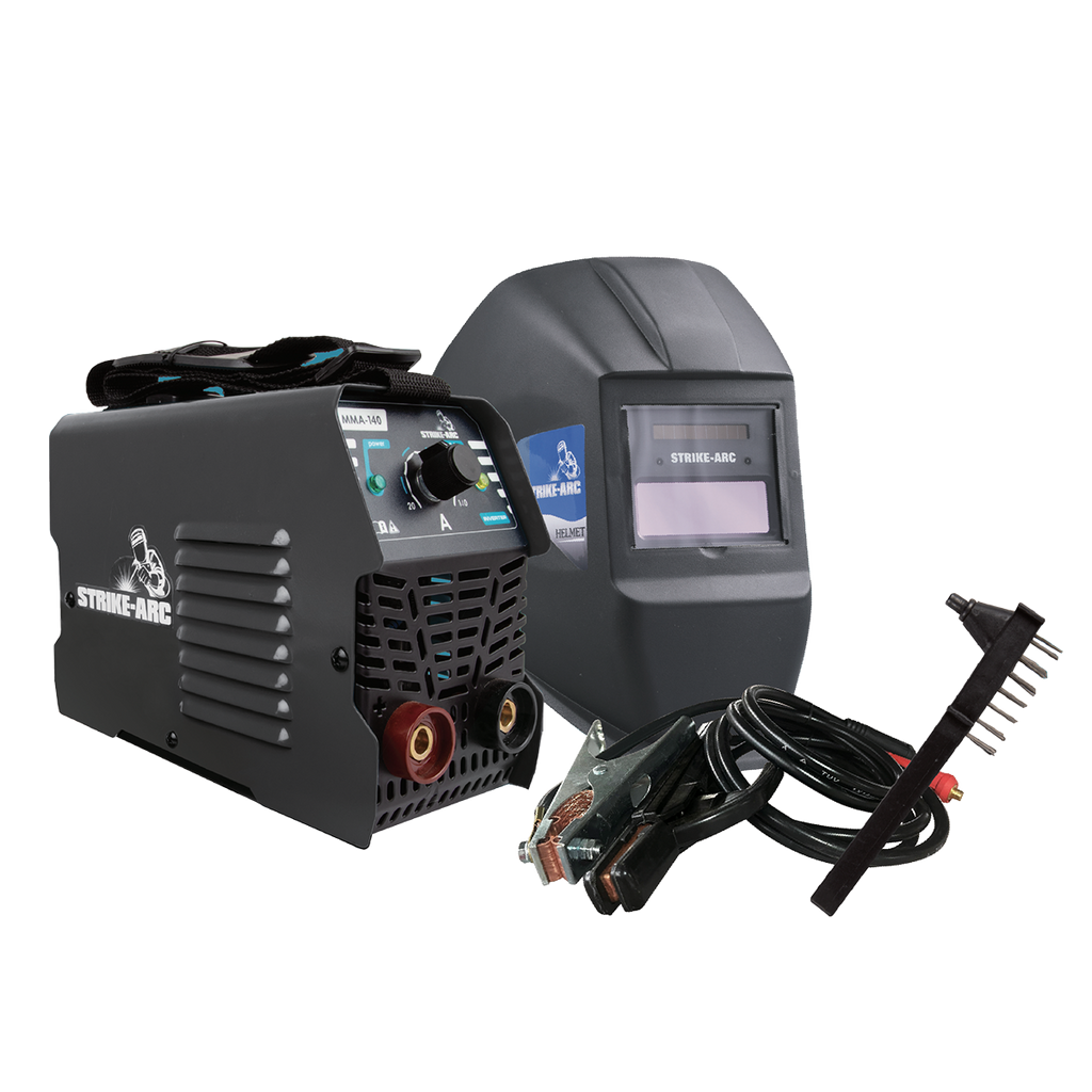 140 AMP DC MMA/TIG INVERTER WELDER AND AUTO-DARKENING HELMET COMBO KIT